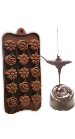 Choclate Mold Flowers - EKC2118