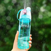 Extrokids Spray Water Bottle 600 ML,Plastic Spray Water Bottle 600ml Outdoor Sport Drinking Cup wit - EKH0054