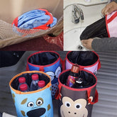 Extrokids Car Inside Mini Travel Trash Durable Hanging Bag Picture For Household storage - EKH006