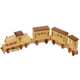 Extrokids Jumbo Wooden Train Replica Toy - Brown - EKIT0038