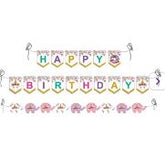 Happy Birthday banner - Elephant - EKPS0018