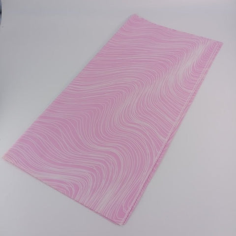 Plastic gift sheets - pink with white curve - 22.5*22.5 in - 20 sheets - EKPS0022