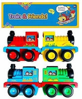Extrokids Montessori Unbreakable Train Engine Toy for Kids Toy Vehicle for Baby Friction Power Toy for Girls Boys - EKR0164