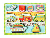Extrokids Montessori Learning Wooden Puzzle Vehicle - EKR0219
