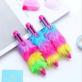 RAINBOW FUR PEN FOR PARTY FAVOUR GIFT - EKRG0006