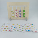 wooden four color fruit logic game - EKSD0092
