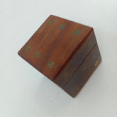 wooden dice with wooden box - EKSD0219