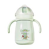Children Watter Bottle With Handle Green - EKSS0007
