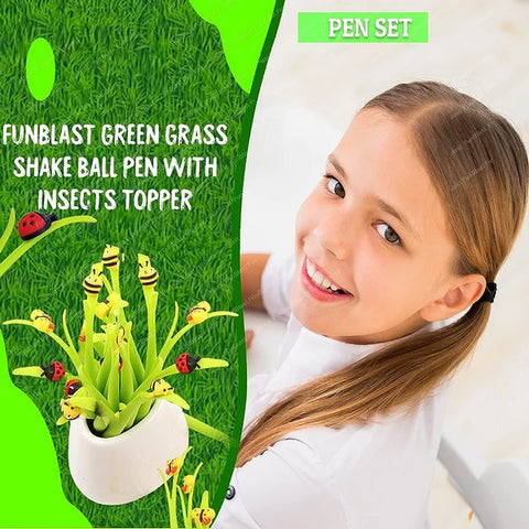 Meet Green Grass Ball Pen 1 Pc Random Design Will Be Shipped - EKSS0009