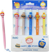 Happy Fat Otaku 5Pc Gel Pen - EKSS0031