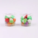Cute 3D Eraser Vegetables Theme 12 In 1 Box - EKSS0047