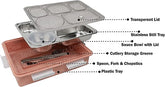 Lunch Box Stainless Steel Pink - EKSS0087