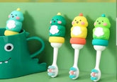Soft Bristle Cartoon Tooth Brush Dino 1 Pc Random Design Will Be Shipped - EKSS0097