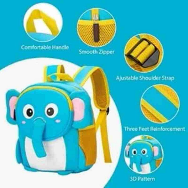 Cute Cartoon Backpack For Kids Elephant - EKSS0115