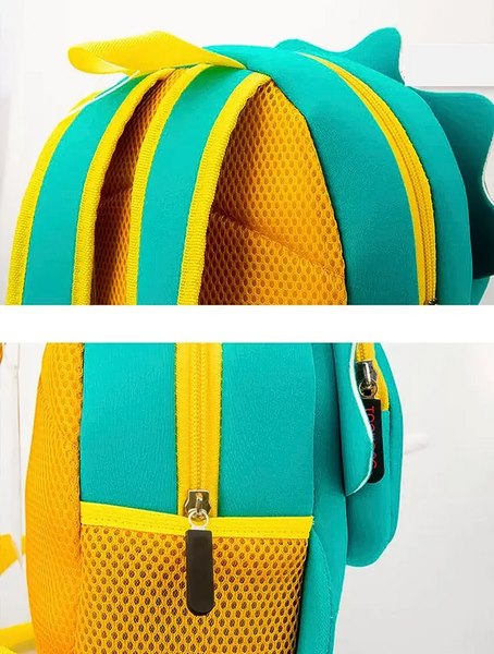 3D  Dinosaur Backpack For Kids Green - EKSS0126