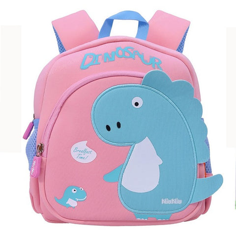 3D  Dinosaur Backpack For Kids Baby Pink - EKSS0128