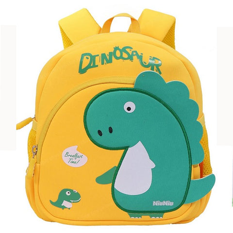 3D  Dinosaur Backpack For Kids Yellow - EKSS0129