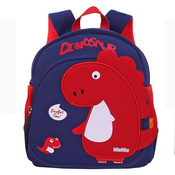 3D  Dinosaur Backpack For Kids Navy Blue  - EKSS0130