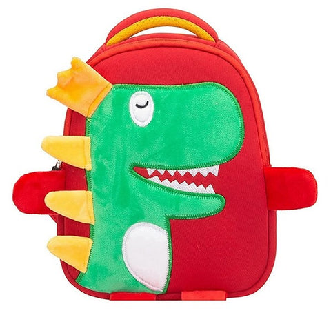 Dino With Crown Backpack For Kids Red - EKSS0141
