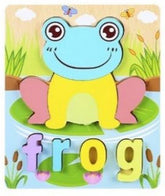Extrokids 3d Wooden Puzzle Board - Frog - EKT1867