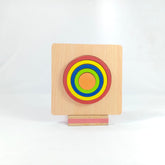 Extrokids DIY CREATIVE 3D WOODEN PUZZLE GEOMETRY SHAPE PUZZLE EDUCATIONAL TOYS (CIRCLE) - EKT1874