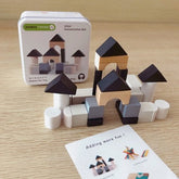 Extrokids Wooden Geometry Block Game Toy Building blocks - EKT1896I