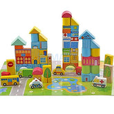 Extrokids Wooden Public Places & Municipal Tranportation Block Puzzle - EKT1901