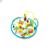 Extrokids Wooden Around Beads Wire Maze Educational Toy - Fruits - EKT1904B