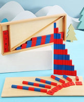 Extrokids Math Toy Montessori Material Math Home Edition Red And Blue Digital Stick Childrens Enlightenment Early Education Toy - EKT1930