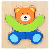 Extrokids Wooden 3D Puzzle Board - Teddy Bear - EKT1994