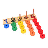 Wooden Colorful Ring Stacking - EKT2113