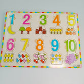 Wooden 1 - 10 couting Board - Model 2 - EKT2229