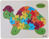 Wooden Jigsaw Puzzle with name Board - Tortoise - EKT2243