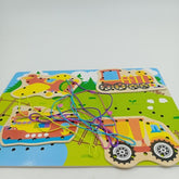 Wooden lacing Board - Vechicles - EKT2303