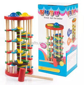 Wooden 3 ball hammer with Stepping Fun - EKT2355