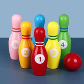 Wooden Heavy Bowling set - A+ Quality - EKT2365
