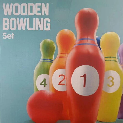 Wooden Heavy Bowling set - A+ Quality - EKT2365