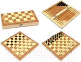 Wooden 2 in 1 Chess Board cum Carrom game - EKT2369