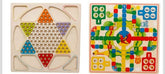 Wooden High quality Ludo and Chinese checkers for kids and family game - EKT2372