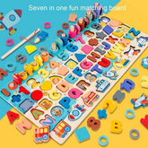 Wooden Multi Functional Laerning board for preschooler kids - EKT2382