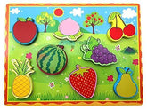 Wooden Chunky A+ qulaity puzzle boardds for toddlers - Fruits - EKT2402