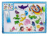 Wooden Magnetic puzzles learning board cum writing board - aquarium - EKT2420