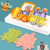 Wooden Number train puzzle for kids - EKT2433
