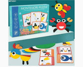 Wooden Montessori Puzzle Pattern Making Game