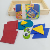 Wooden step by step lkeanring puzzle for kids - high level - EKT2438
