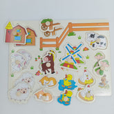 Wooden Peg Boards -A+ qulaity - - FARM - EKT2455