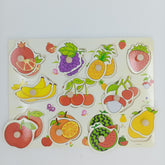 Wooden Peg Boards -A+ qulaity - - FRUITS - EKT2457