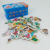 Wooden puzzles - - 24 PC PUZZLE TRAFFIC - EKT2504