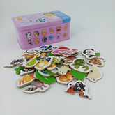 Wooden puzzles - - 24 PC PUZZLE MIX ANIMALS - EKT2505