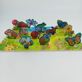 Wooden two sided play - shadow matching and 3d play - amazing for story telling - INSECTS - EKT2520